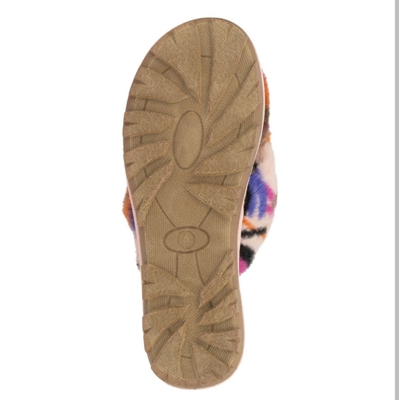 Olivia Miller Belvedere Furry Slide Sandals -8 - Picture 2 of 7